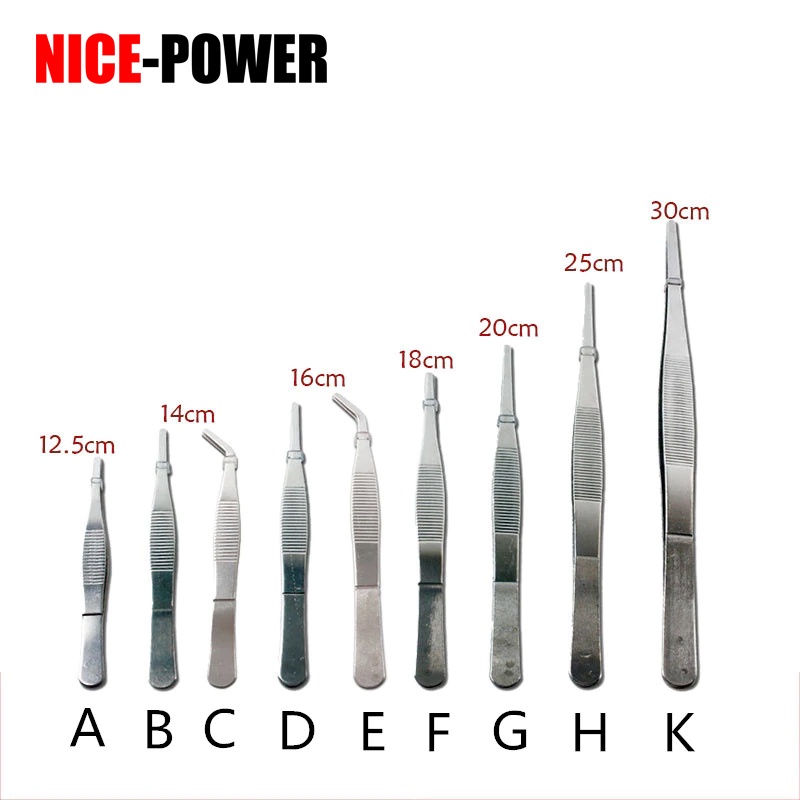 Nhíp Gắp Dài Bằng Thép Không Gỉ Có Độ Chính Xác Cao Cho Y Tế Thực Phẩm Sửa Chữa Điện Tử