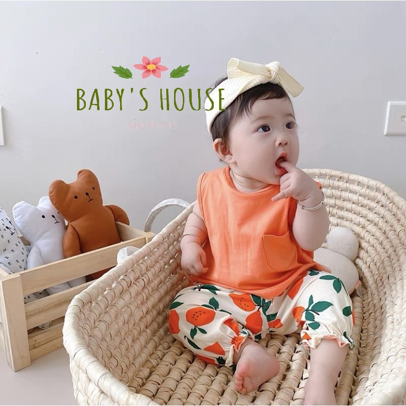 Bộ áo ba lỗ quần đũi hoa quả cho bé (8-18kg) - Baby's House