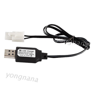 Dây cáp sạc usb Ni-Cd Ni-MH phích cắm ket-2p đầu ra 9.6V 250mA cho xe hơi