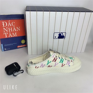 ✅[ Full Box + Bill ] 🌺 Giày Đạp Gót, Sục Ny, 𝐌𝐋𝐁 Đạp Gót Trắng