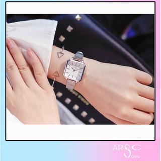 [NEW ARRIVAL] Đồng hồ nữ Ulzzang mặt vuông cá tính - HÀNG CHÍNH HÃNG - dây nhuyễn siêu mỏng