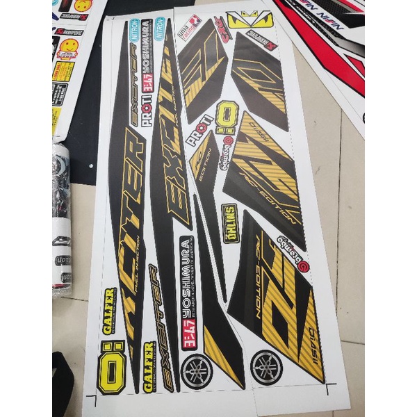 Tem Rời Exciter 150 Limited 2020 Dán Xe Đen Nhám