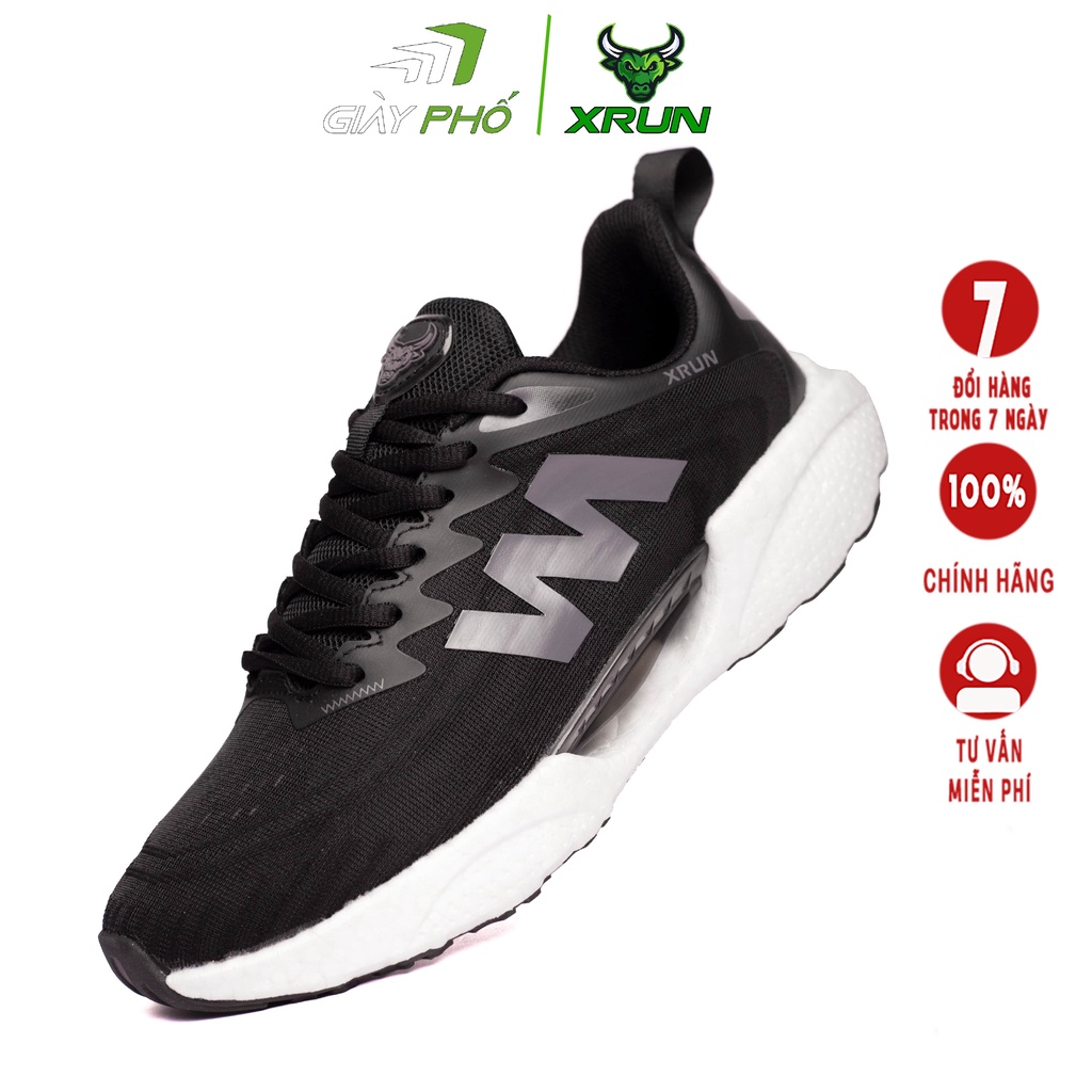 Giày thể thao Xrun Fly, đế công nghệ hạt boost siêu êm, nhẹ, đàn hồi , vải dệt cao cấp thoáng khí,bảo hành 12 tháng