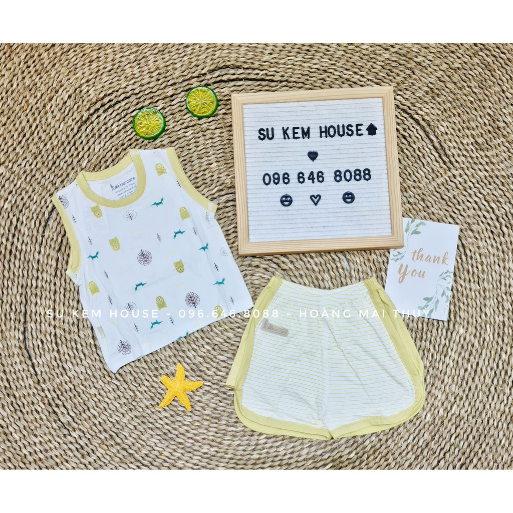 Bộ Quần Áo Ba lỗ Raglan họa tiết FatherCare FC789