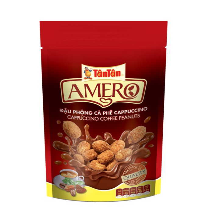 Đậu phộng Amero Cappuchino Tân Tân gói 35g