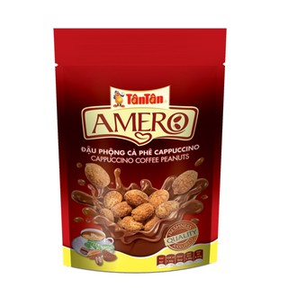 Đậu phộng Amero Cappuchino Tân Tân gói 35g (10 gói/1 xâu)