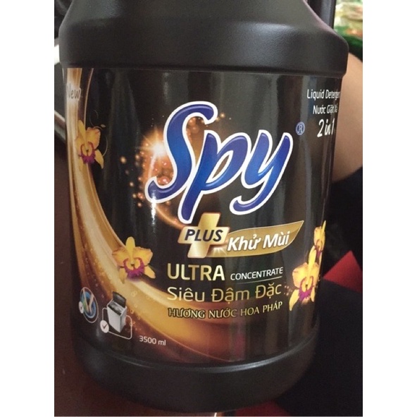 Nước Giặt Xả Spy Plus Khử Mùi 3300ml Hương Nước Hoa Pháp