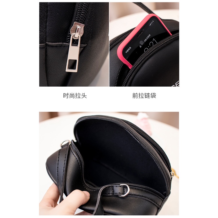 Túi mini đeo chéo da mềm khóa siêu xinh 256