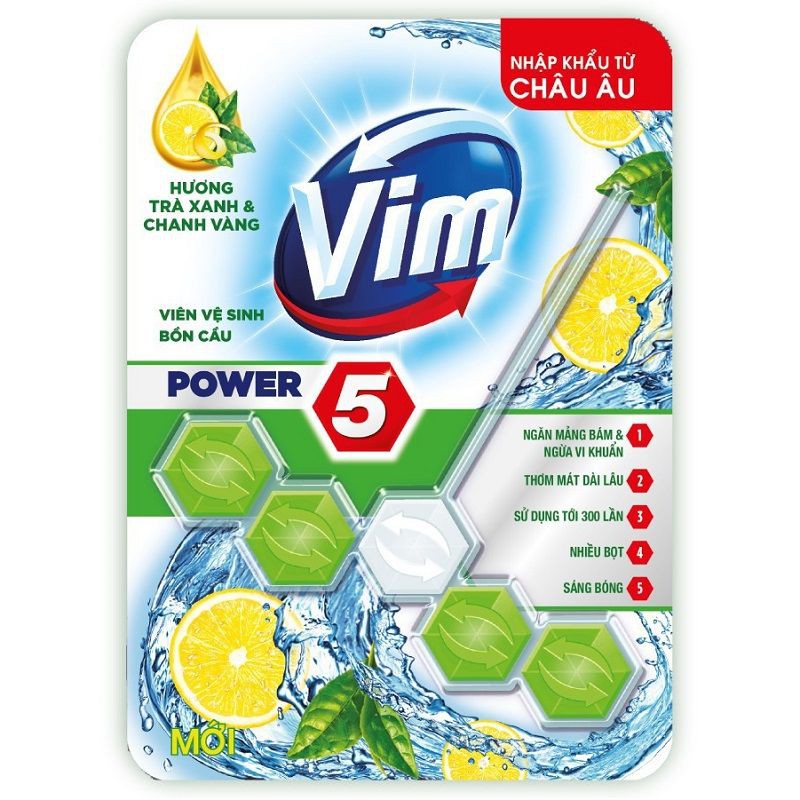 Viên Treo Bồn Cầu Diệt Khuẩn Vim Power 5