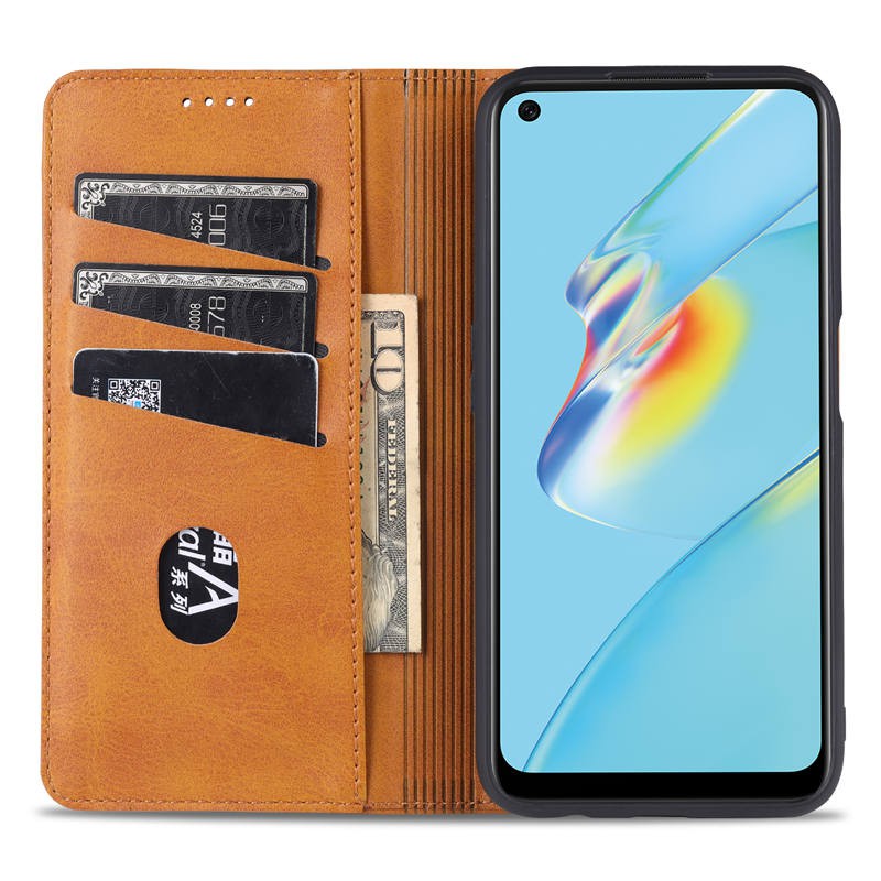 Bao Da pu Điện Thoại Nắp Lật Nam Châm Kiêm Ví Có Thể Làm Giá Đỡ Cho oppo a54 a54 a 54 oppoa54