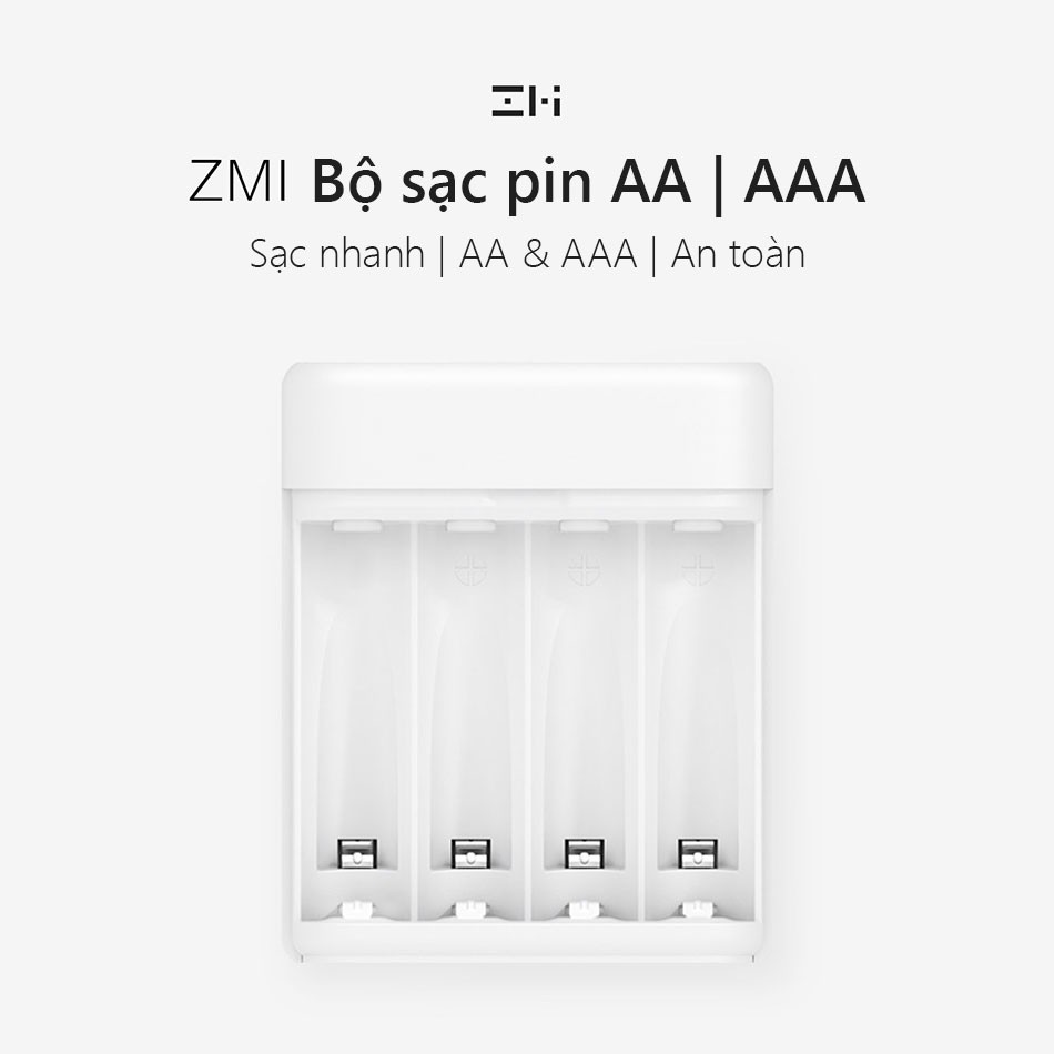 [Mã 2404EL10K giảm 10K đơn 20K] Dock sạc cho pin tiểu sạc được AA, AAA Xiaomi Zmi - Shop Điện Máy Center