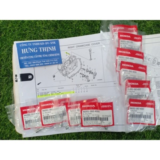 Bộ ốc lốc fu 2 , neo , x ốc chính hãng honda