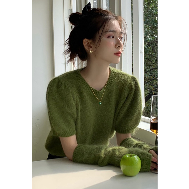 「SSUNIA」🌵Áo Sweater Dệt Kim Dáng Ôm 5 Màu Sắc Lựa Chọn Quyến Rũ Dành Cho Nữ