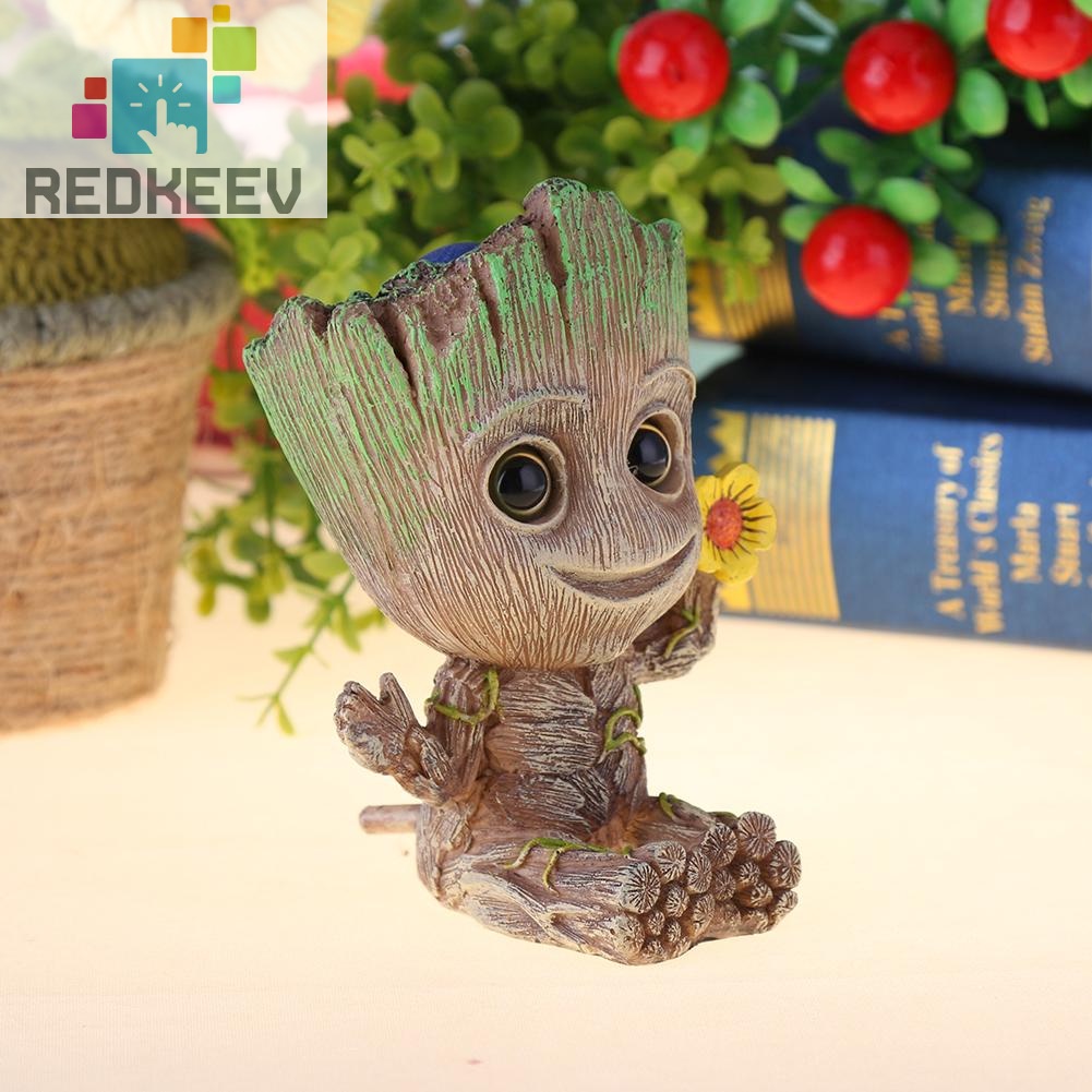 Thiết bị sục khí oxy cho bể cá mini hình người cây dễ thương