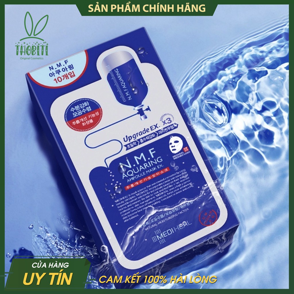 Mặt nạ MEDIHEAL cấp ẩm cho da [chính hãng 100%]  Mediheal N.M.F Aquaring Ampoule Mask 27ml