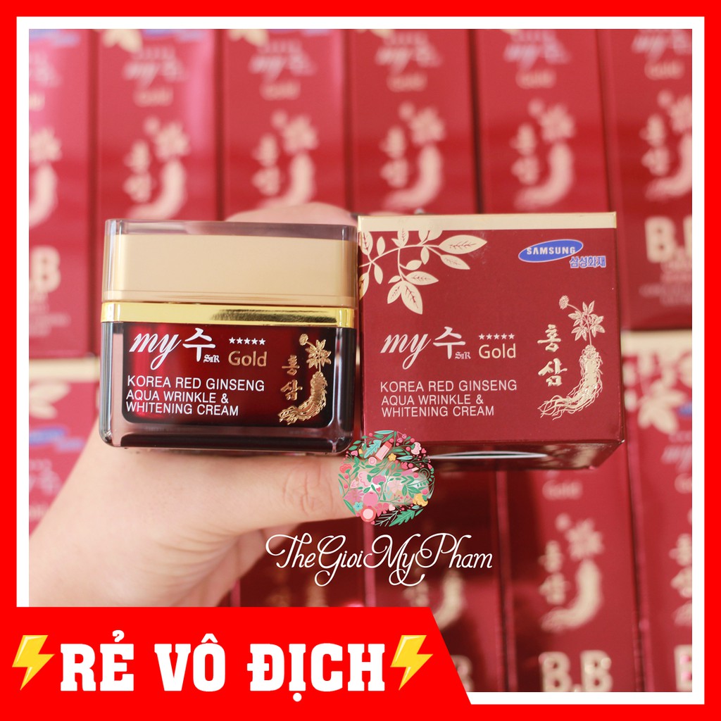 Kem Sâm Dưỡng Trắng Da MY JIN Gold Korea Red Ginseng White Cream