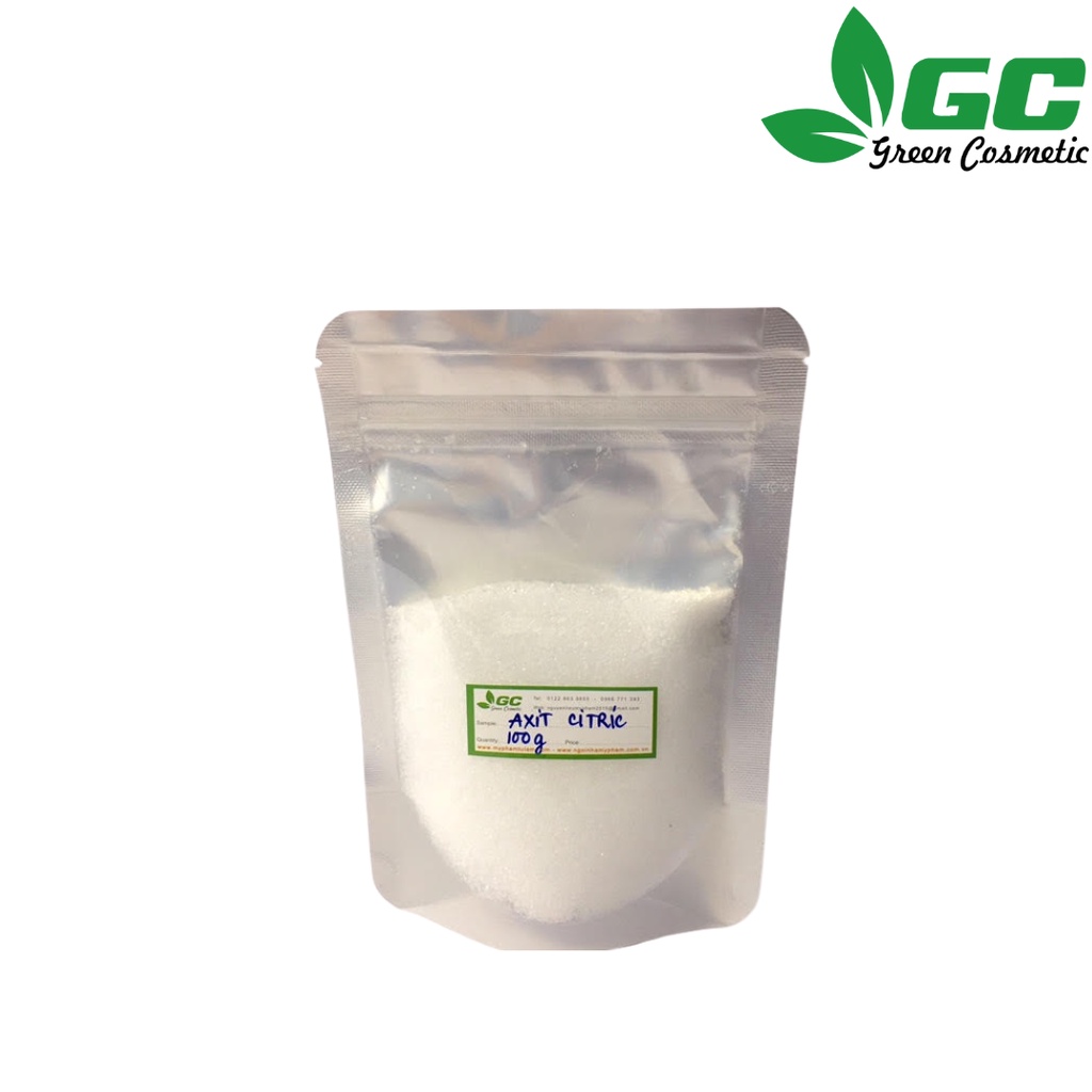 Citric acid - Chất điều chỉnh pH - Nguyên liệu mỹ phẩm - 100G