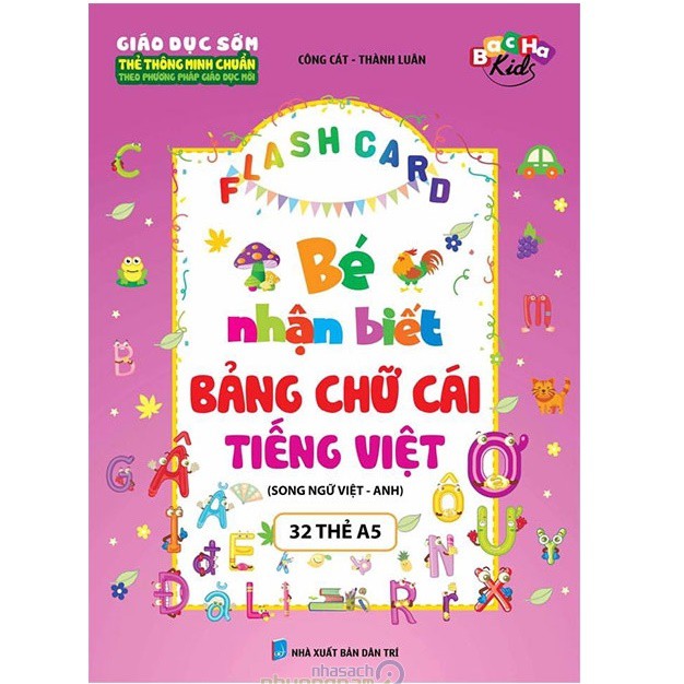 Flash Card Bé Nhận Biết Bảng Chữ Cái Tiếng Anh, Số Đếm, Toán Học Và Chữ Cái Tiếng Việt (Song Ngữ)