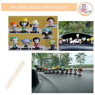 [FREESHIP] Mô hình One piece trang trí taplo ô tô - nội thất