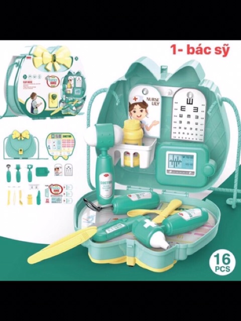 Đồ chơi túi xách hướng nghiệp trang điểm-nấu ăn- bác sĩ-làm bánh | Shopee  Việt Nam