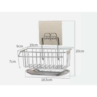 Khay để giẻ rửa chén inox