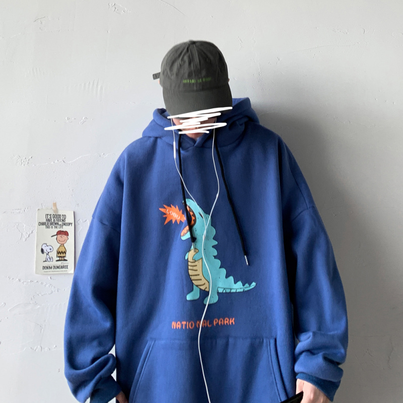 3 màu sắc🔥Áo Hoodie dài tay in hình khủng Long hoạt hình thời trang mùa thu đông nhật bản