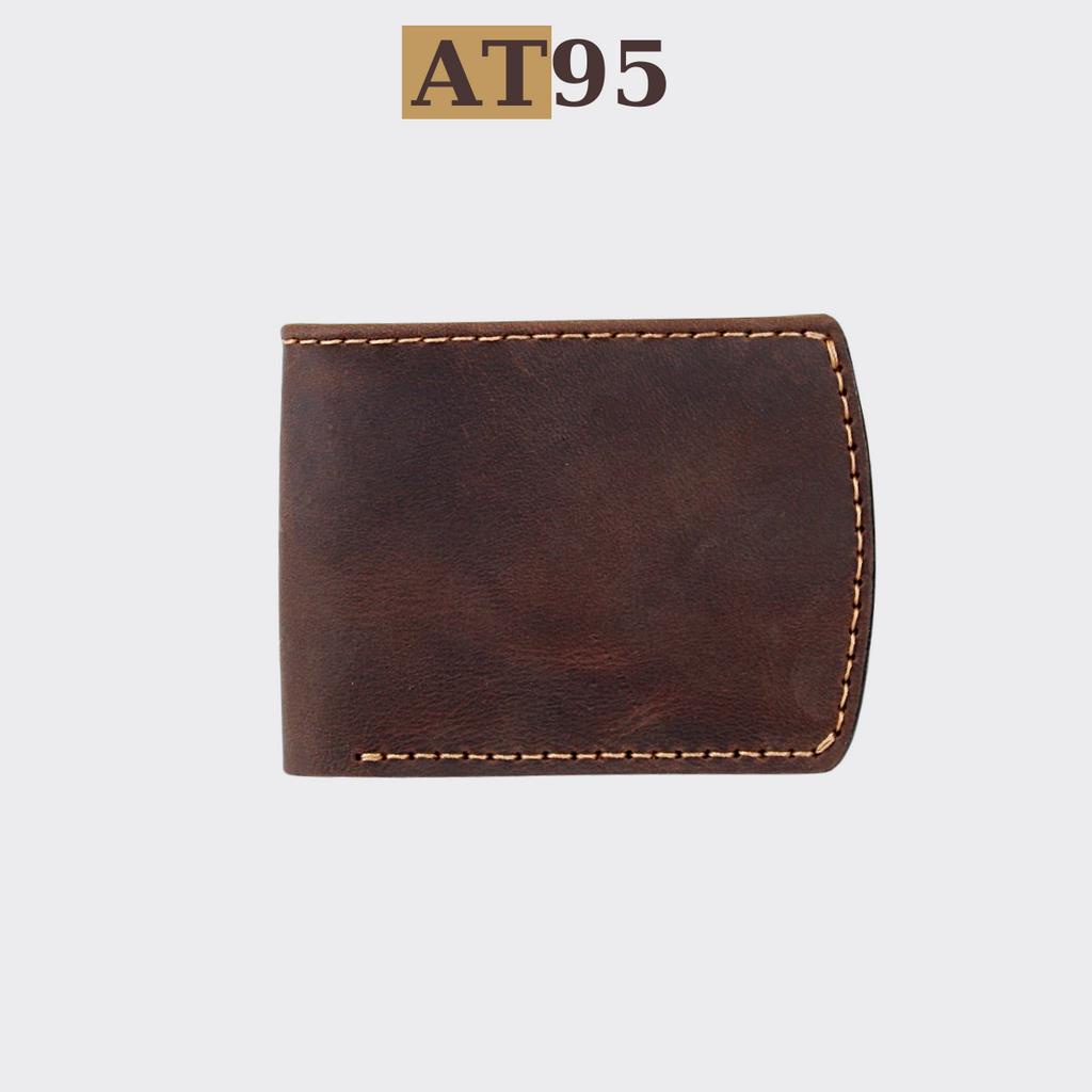 Ví ngang nam Racer da bò thật thủ công thương hiệu AT95 HANDMADE