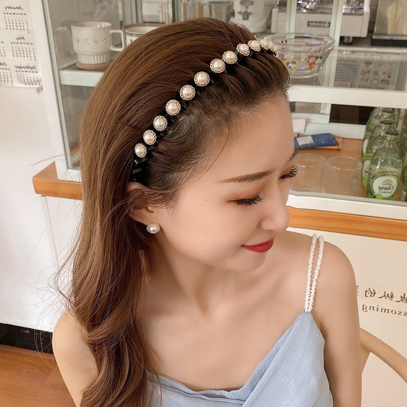 Băng Đô Đính Ngọc Trai Thời Trang Dành Cho Nữ