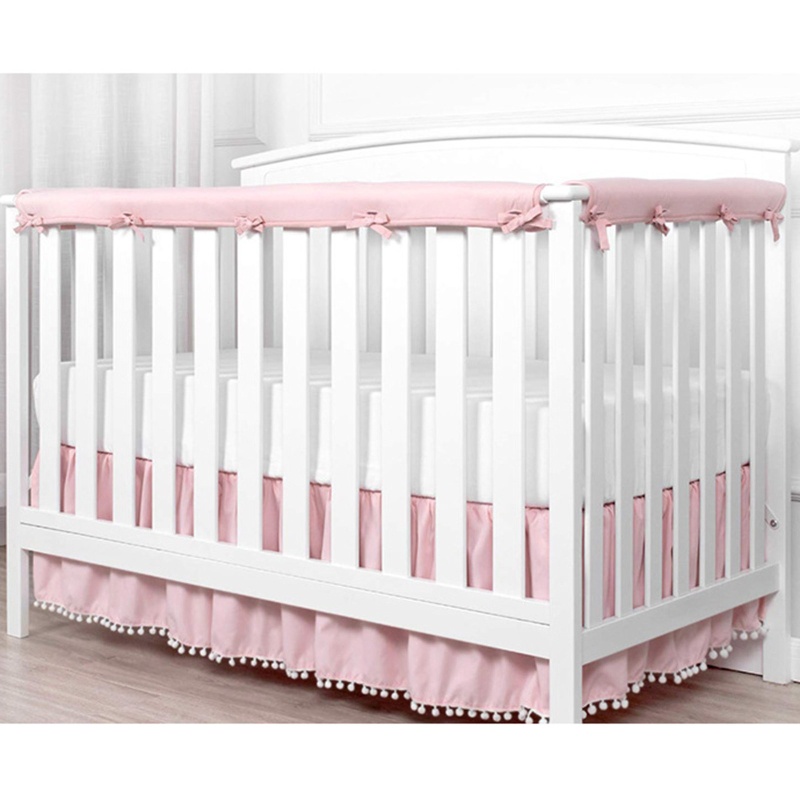 Bộ 3 Vỏ Đệm Bảo Vệ Răng Chống Cắn Thoáng Khí Cho Nôi Em Bé