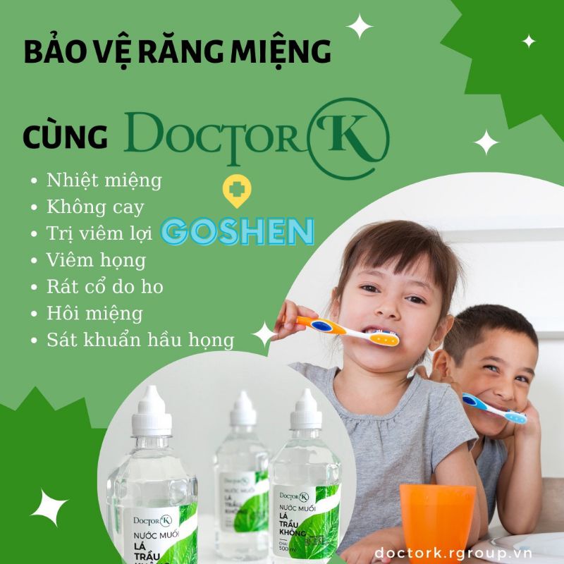 Nước Muối Lá Trầu Không Đa Công Dụng Doctor K 500ml