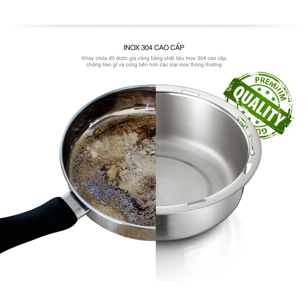 Hộp hâm nóng chân không 1 tầng ArirangLife EL-ALS2012 (Trắng) | BigBuy360 - bigbuy360.vn