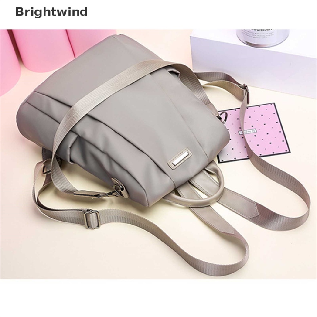 [Brightwind] Women's Portable Anti-theft Travel Backpack Girls Nylon Lager Capacity Schoolbag Hot Sell