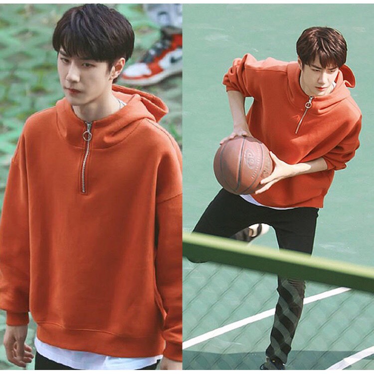 [ORDER] ÁO HOODIE NAM KÉO KHÓA CỔ KÈM MŨ TRÙM ĐẦU | BigBuy360 - bigbuy360.vn