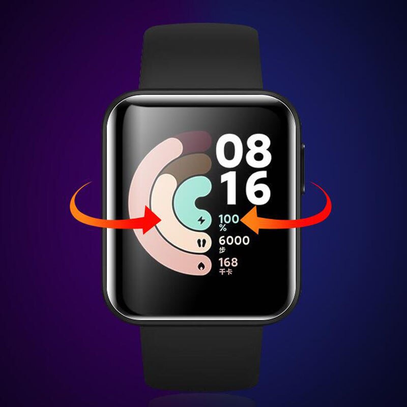 Set 2 Miếng Dán Tpu Mềm Trong Suốt Bảo Vệ Màn Hình Cho Xiaomi Mi Watch Lite