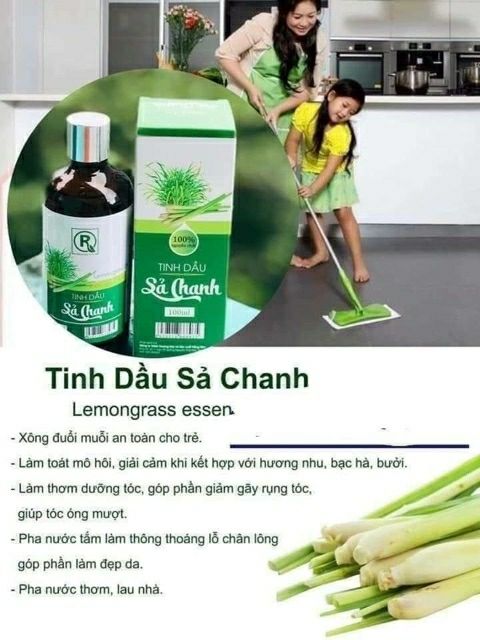 Tinh dầu sả chanh nguyên chất 100ml