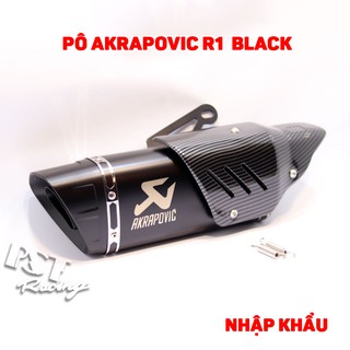 Pô Akrapovic R1 Black cao cấp nhập khẩu