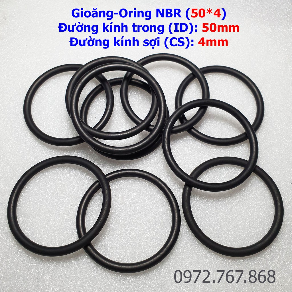 Gioăng cao su tròn 50*4mm