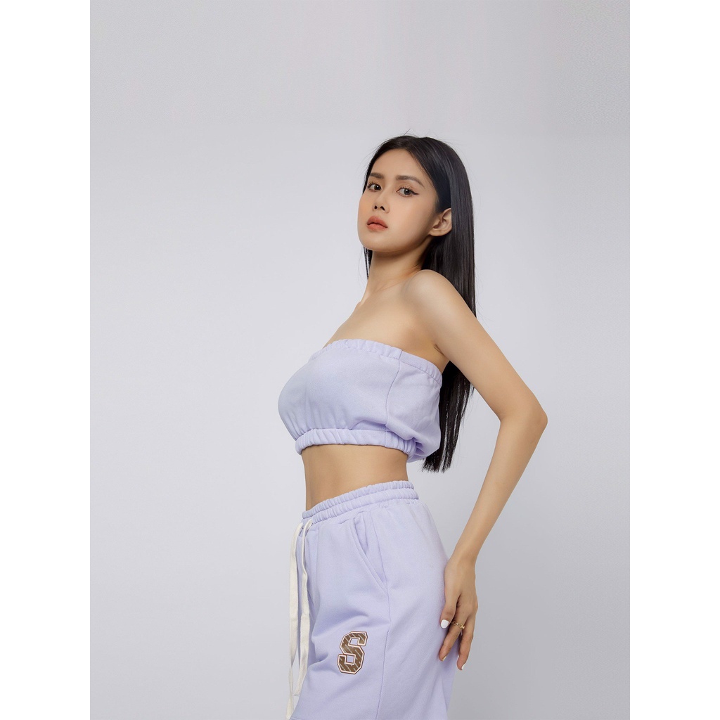 Set Đồ Nữ Active Basic Straight Neckline ,Chất Liệu Nỉ Da Cá Thoải Mái, Năng Động,WSD000039,SOMEHOW