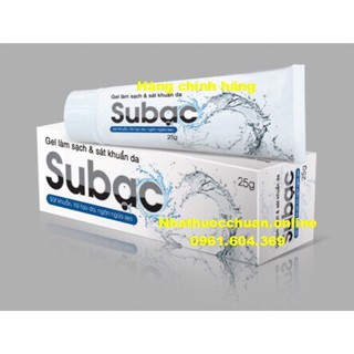 Gel Subac -Sát khuẩn- Tái tạo da- Ngừa sẹo