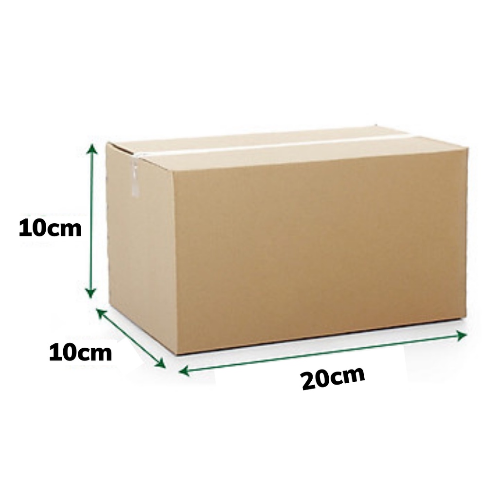 Hộp Carton 20 x 10 x 10 cm đóng hàng cỡ vừa thiết kế 3 lớp dày dặn chắc chắn nhiều kích thước có bán sỉ lẻ