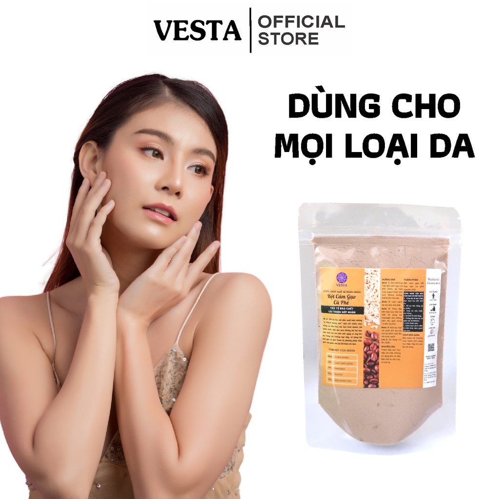 Bột Cám Gạo Cà Phê Nguyên Chất Vesta 100g