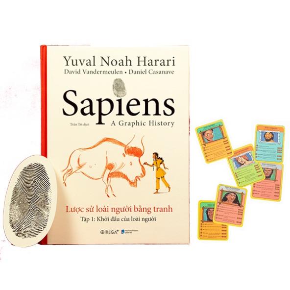 Sách Alphabooks - Combo Sapiens - Lược Sử Loài Người Bằng Tranh - Tập 1 + 2
