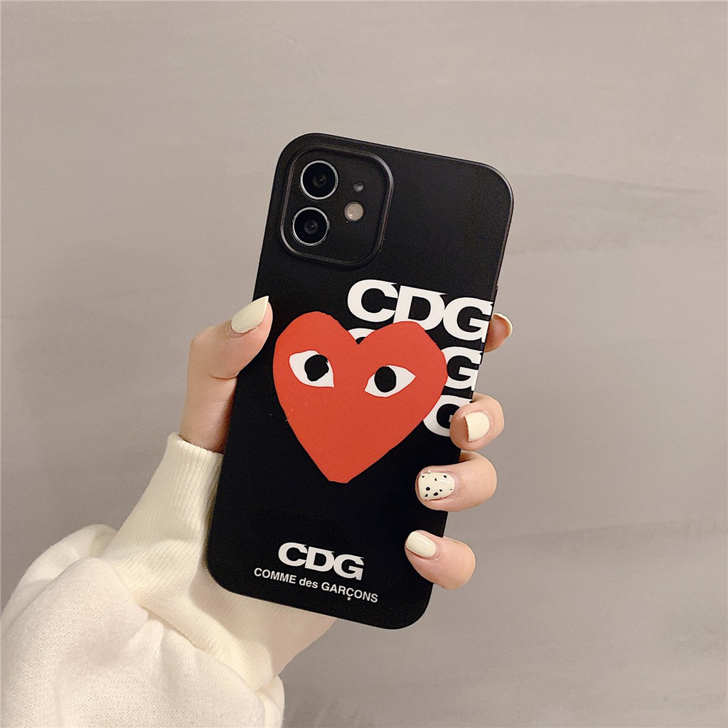 Ốp điện thoại nhựa mềm in hình logo CDG cho IPhone13 12 Mini 11 PRO MAX 7/8plus SE2020 X/XS XR XSMAX