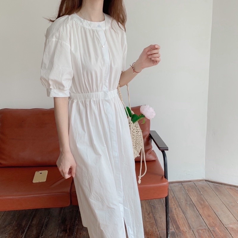 Đầm dáng dài chun eo siêu xinh