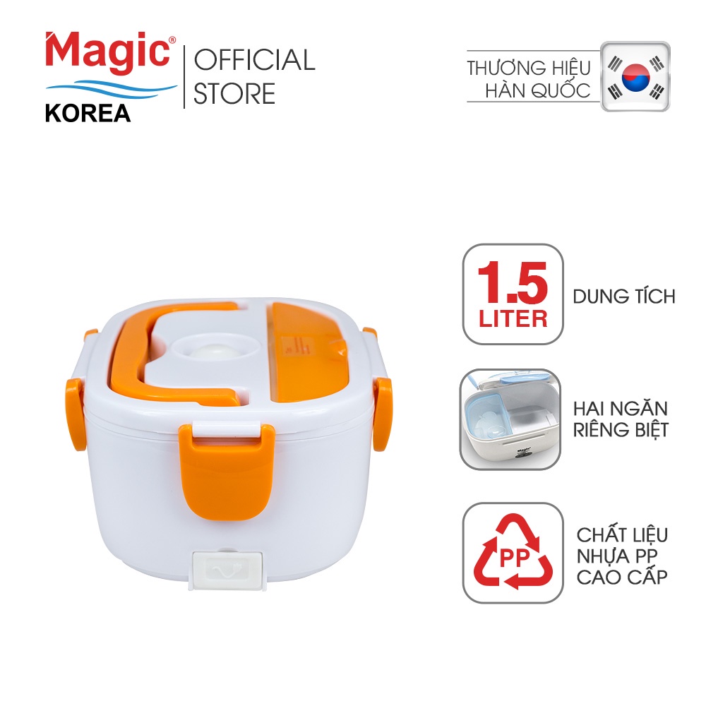 [Mã BMBAU50 giảm đến 50K đơn 99K] Hộp cơm điện hâm nóng Magic Korea A03 (Cam)