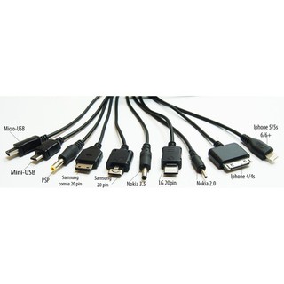 DÂY CÁP SẠC ĐA NĂNG 10 ĐẦU CỔNG USB