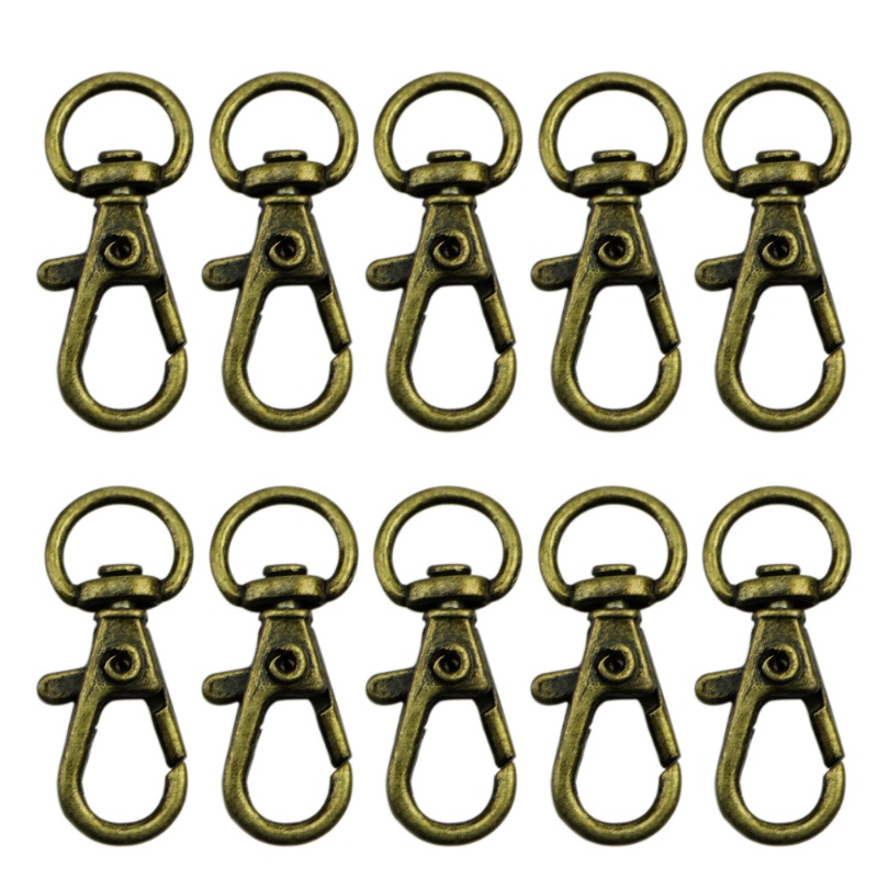 Set 10 Móc Khóa Xoay Tròn Tự Làm Túi Xách Thủ Công
