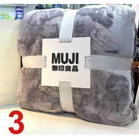 Chăn lông muji tuyết mhung mềm mịn xuất hàn