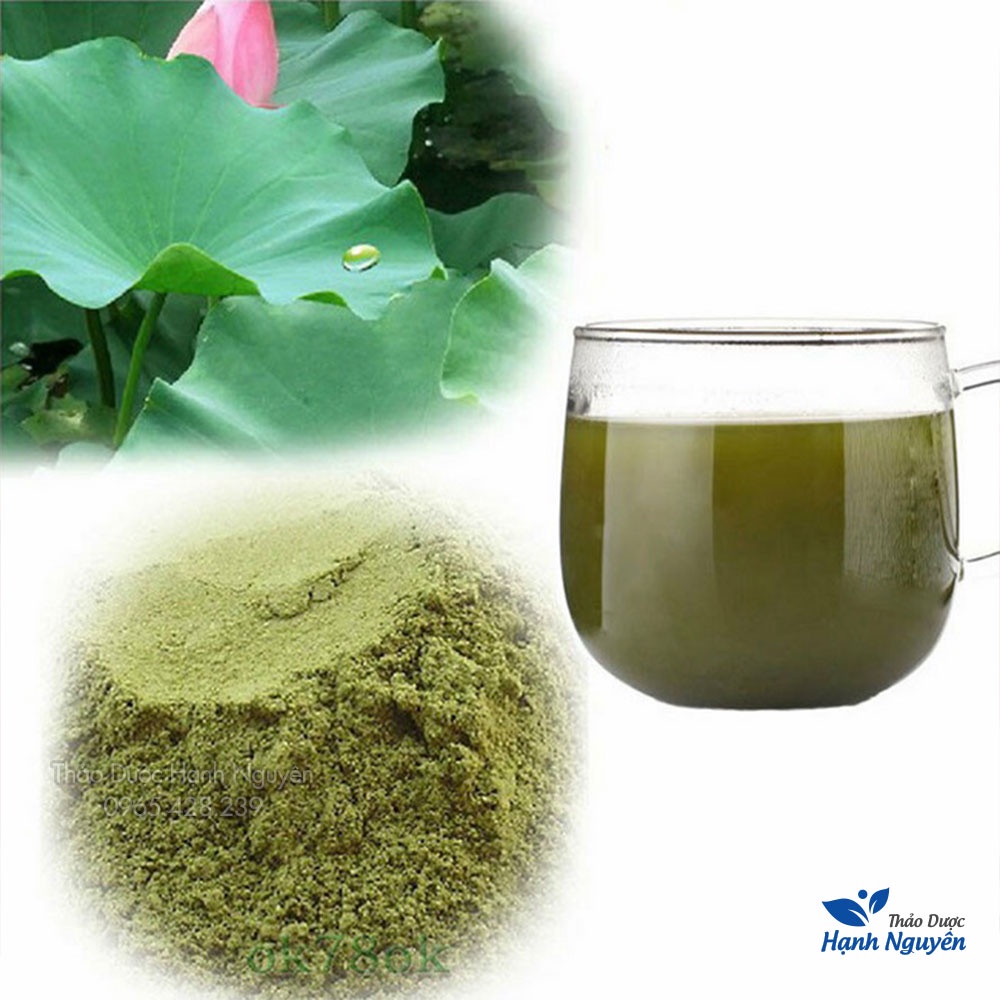 Bột lá sen nguyên chất 1kg (An thần, hỗ trợ giảm cân, hạ mỡ máu) - Thảo Dược Hạnh Nguyên