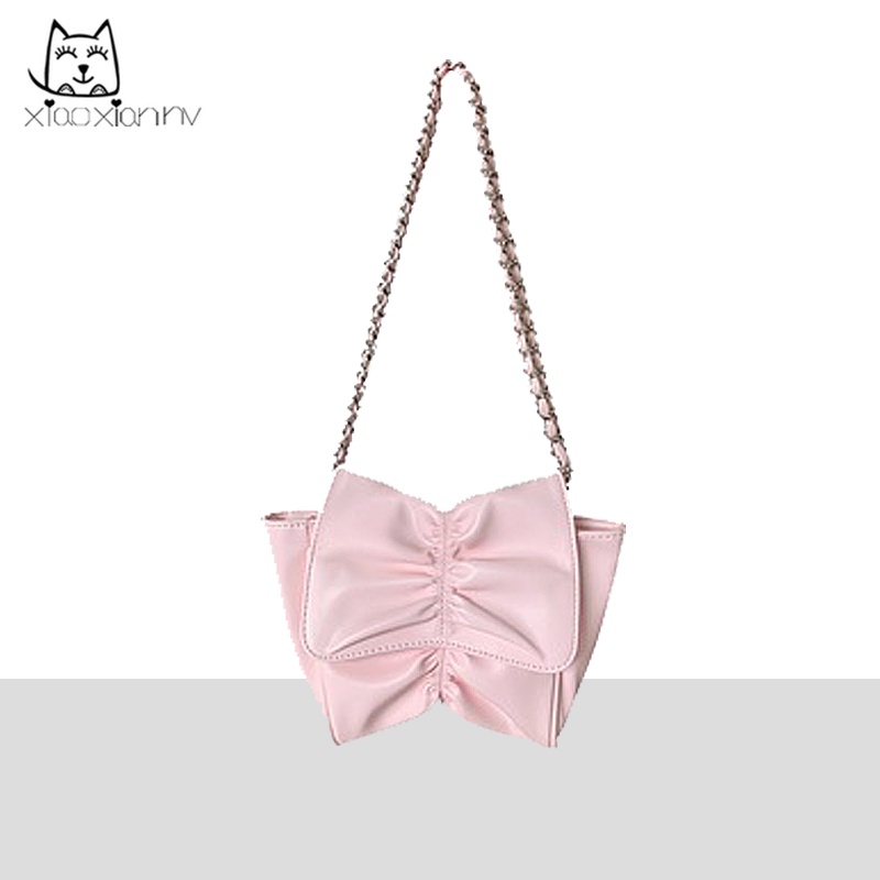 Túi Đeo Vai Mini Đính Nơ Ngọt Ngào Xinh Xắn Thời Trang Cho Nữ